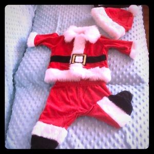 Santa Costume For 0 to 3 months never worn